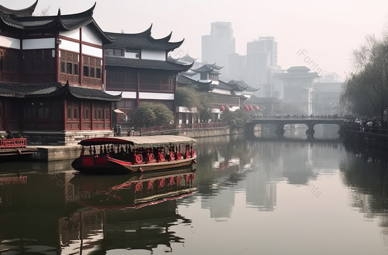 南京秦淮河日景,高清,摄影图,摄影图片,图片大全,摄影图免费下载